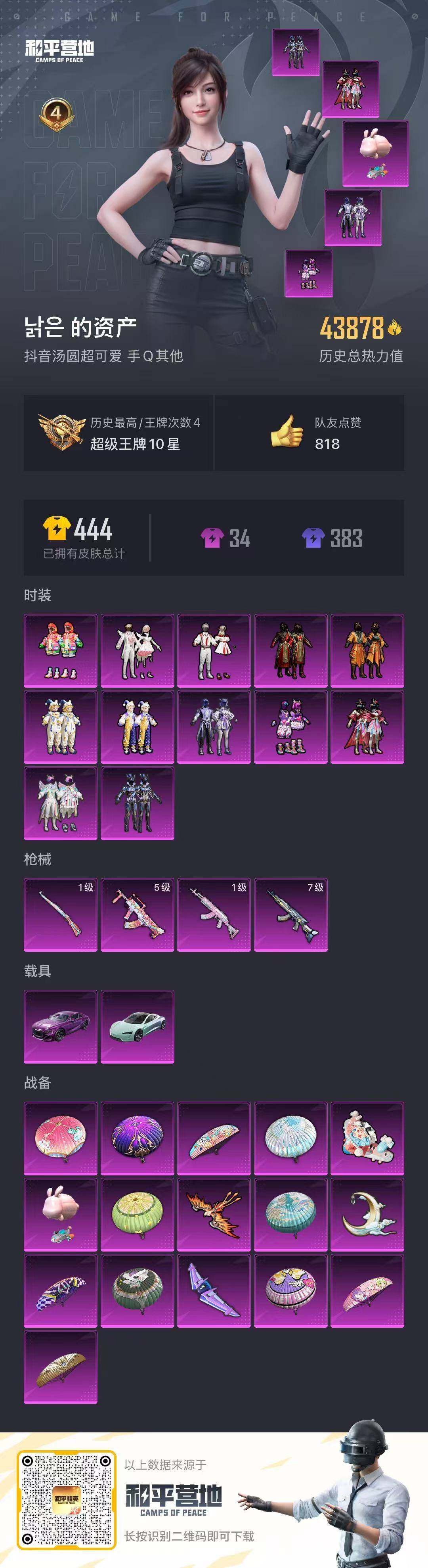 HPLFY3310511和平精英账号详情图5