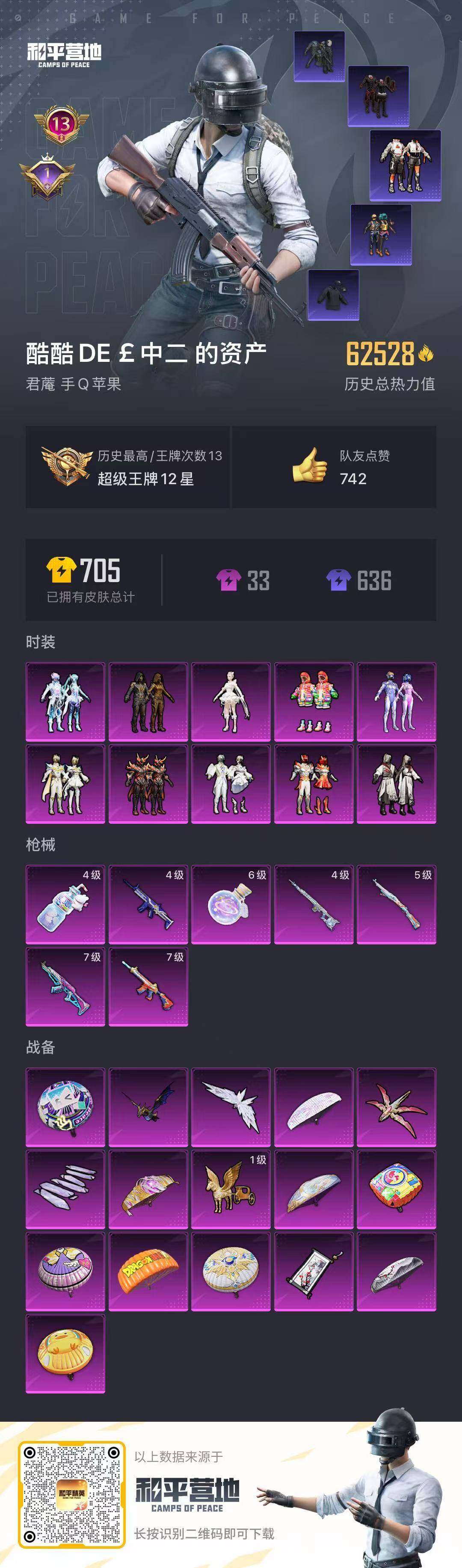 HPLFY3310662和平精英账号详情图5