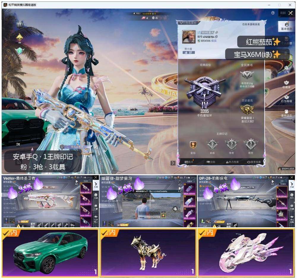 HPLX3336778和平精英账号详情图2