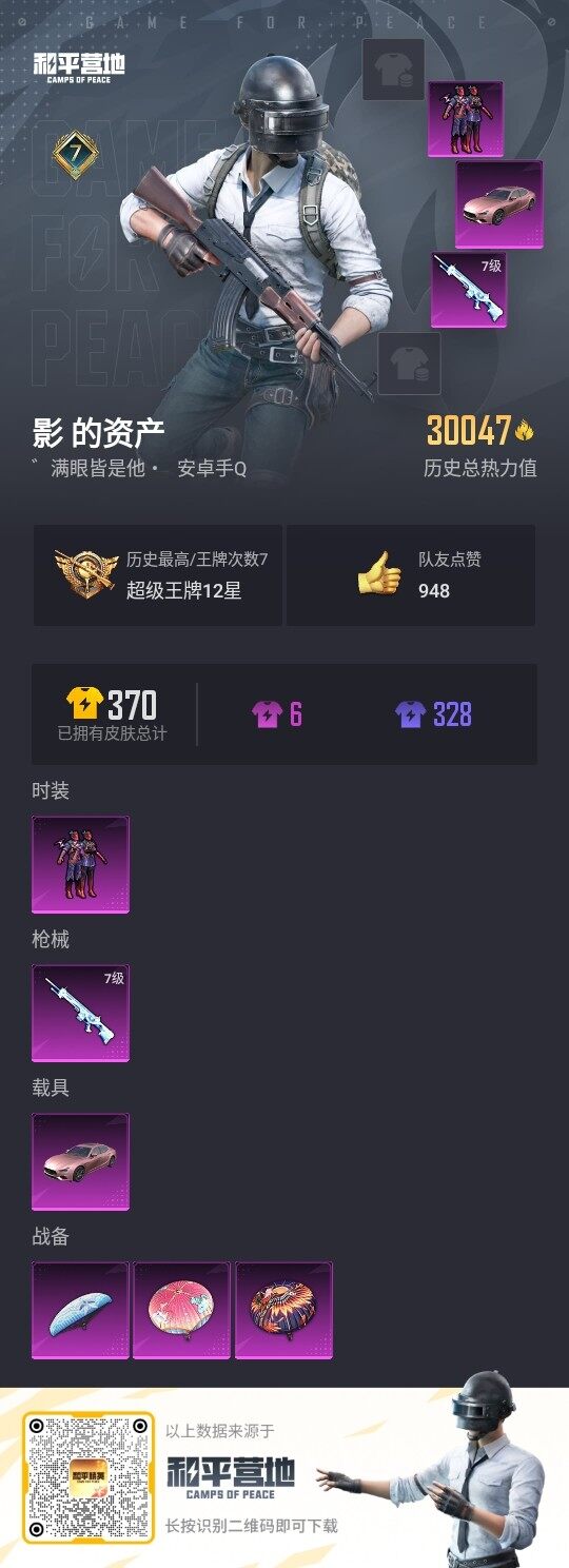 HPLX3336782和平精英账号详情图3