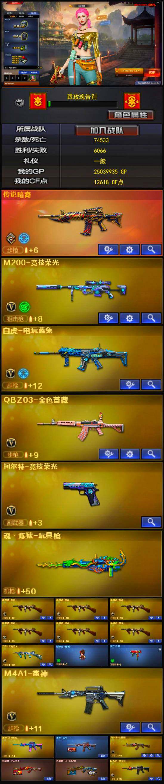 CFFHW327037穿越火线账号详情图3