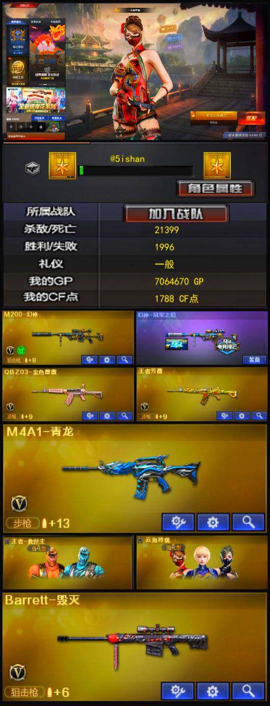 CFLX328332穿越火线账号详情图3