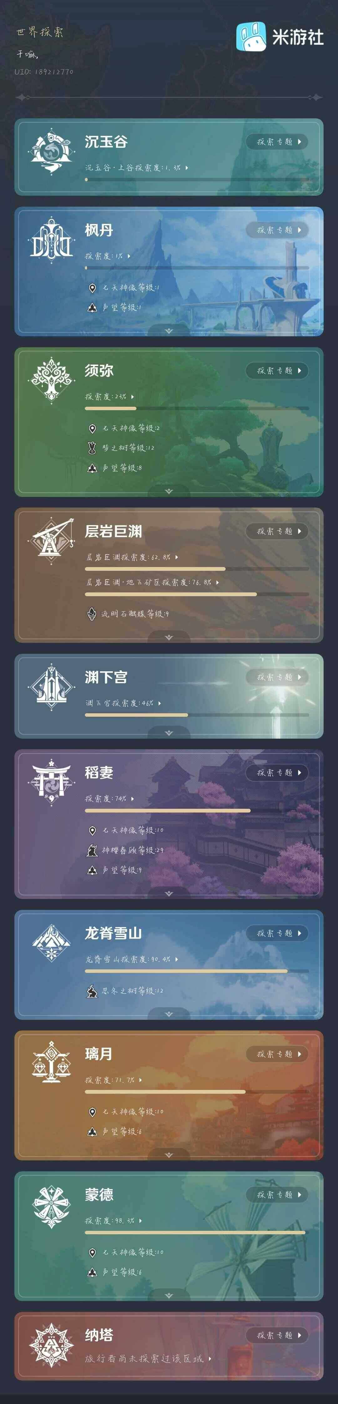 YSEY39787原神账号详情图3 YSEY39787原神账号详情图3