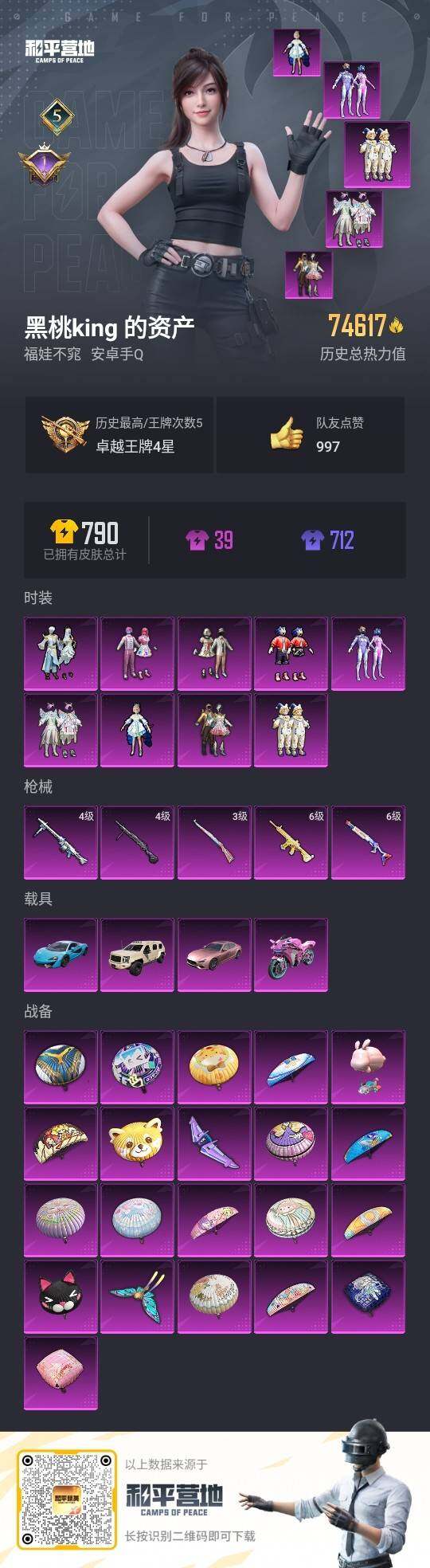 HPLX3336786和平精英账号详情图3