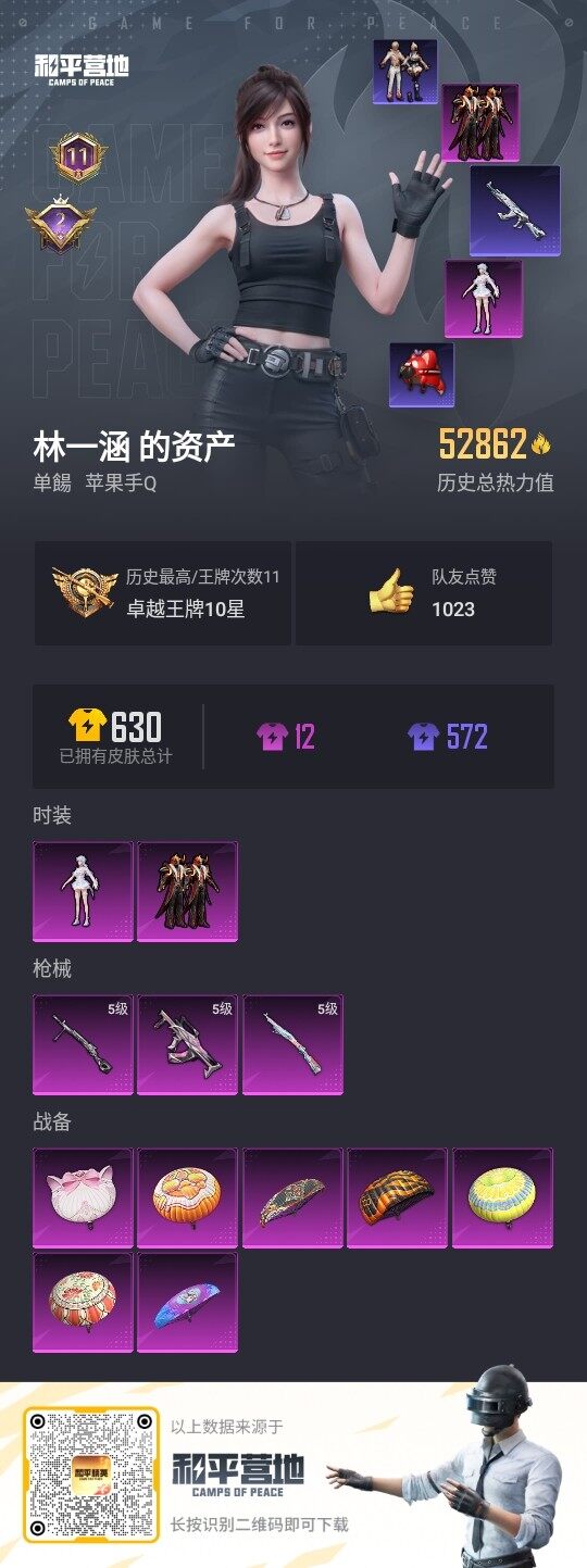 HPLE3336492和平精英账号详情图3