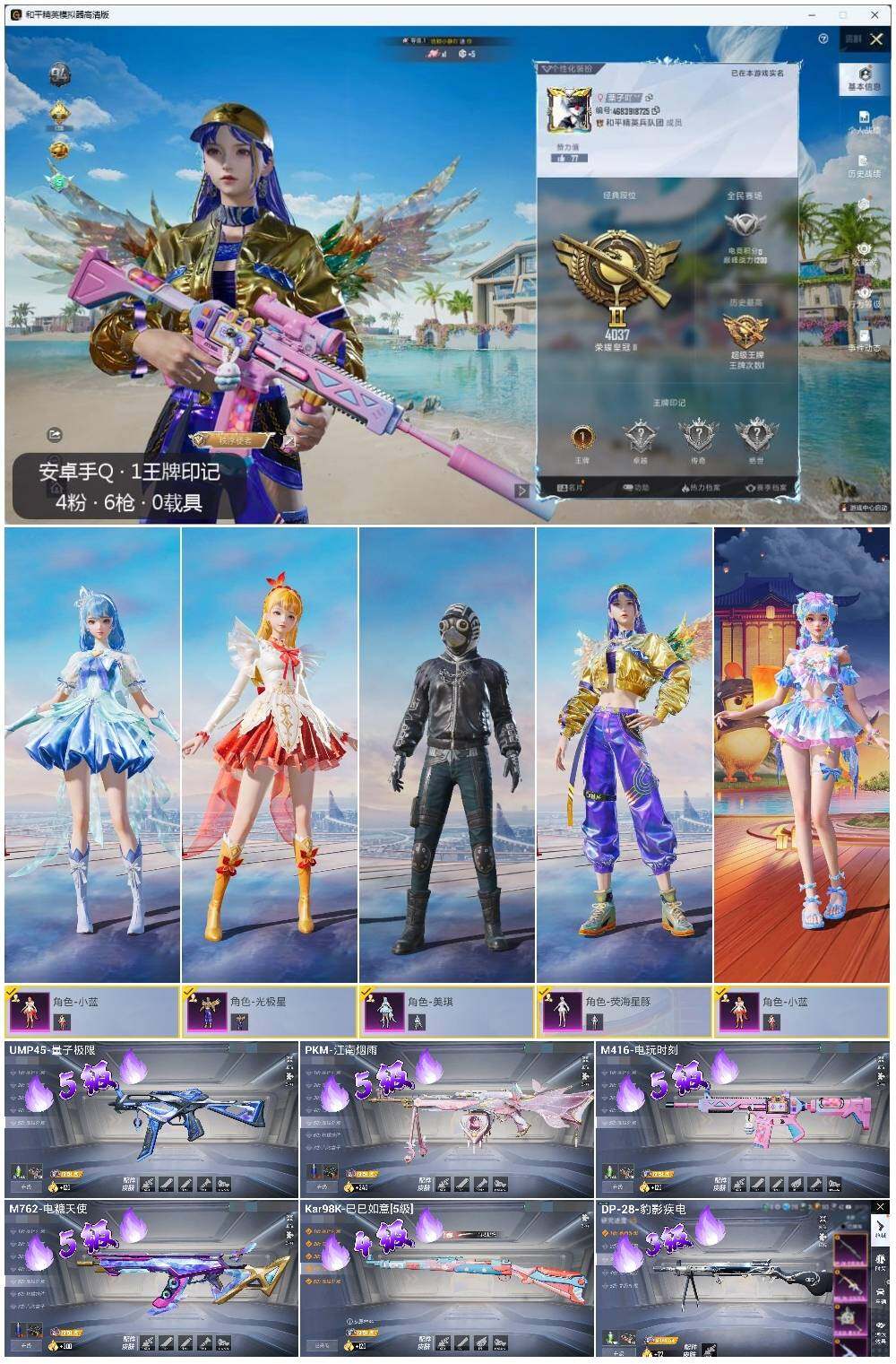 HPLE3336497和平精英账号详情图2