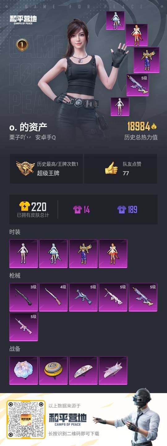 HPLE3336497和平精英账号详情图3