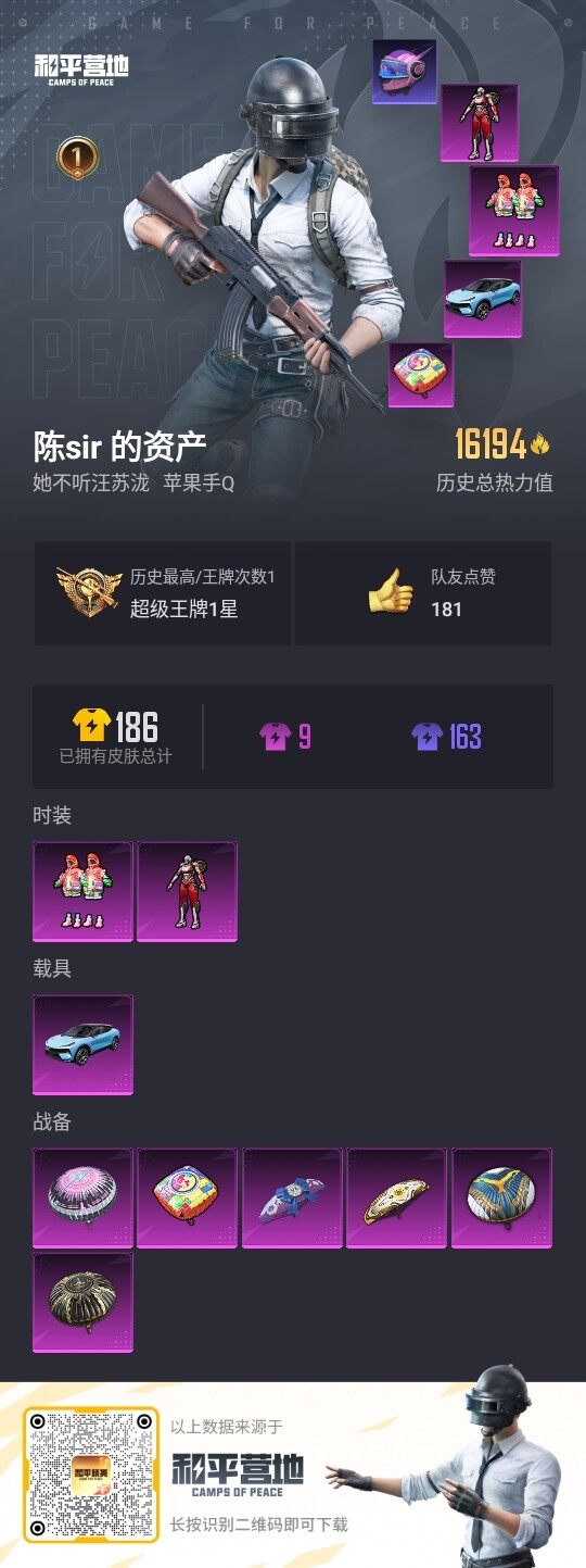HPLX3336795和平精英账号详情图3