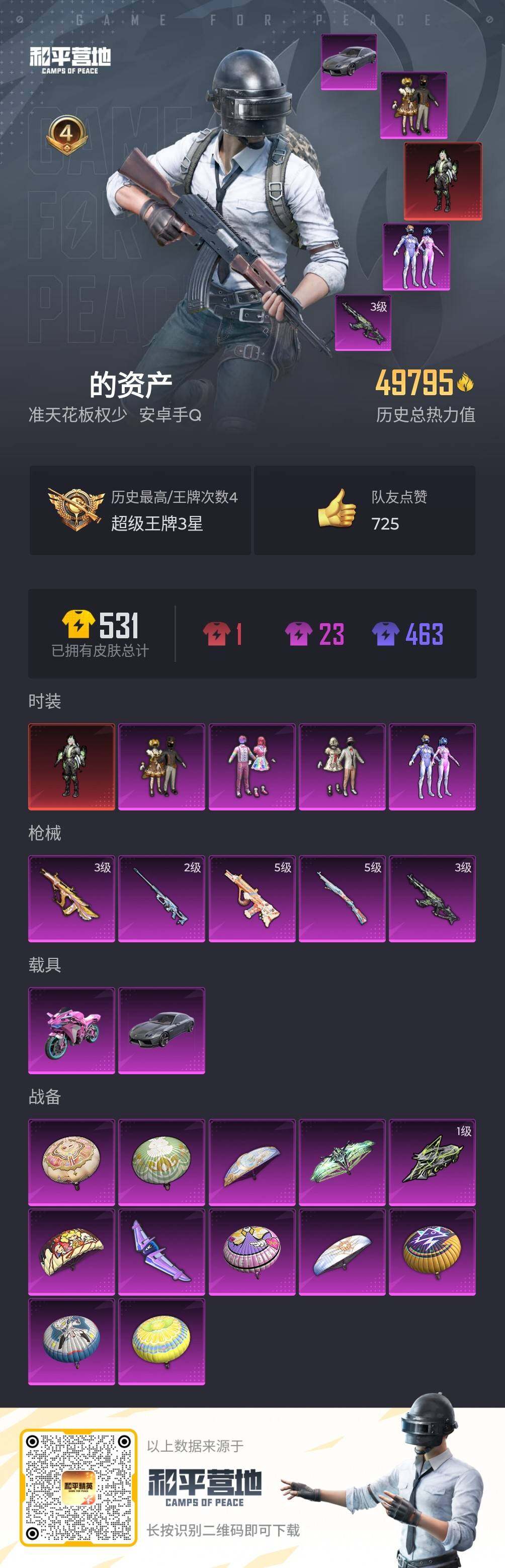 HPJM3312741和平精英账号详情图27 HPJM3312741和平精英账号详情图27