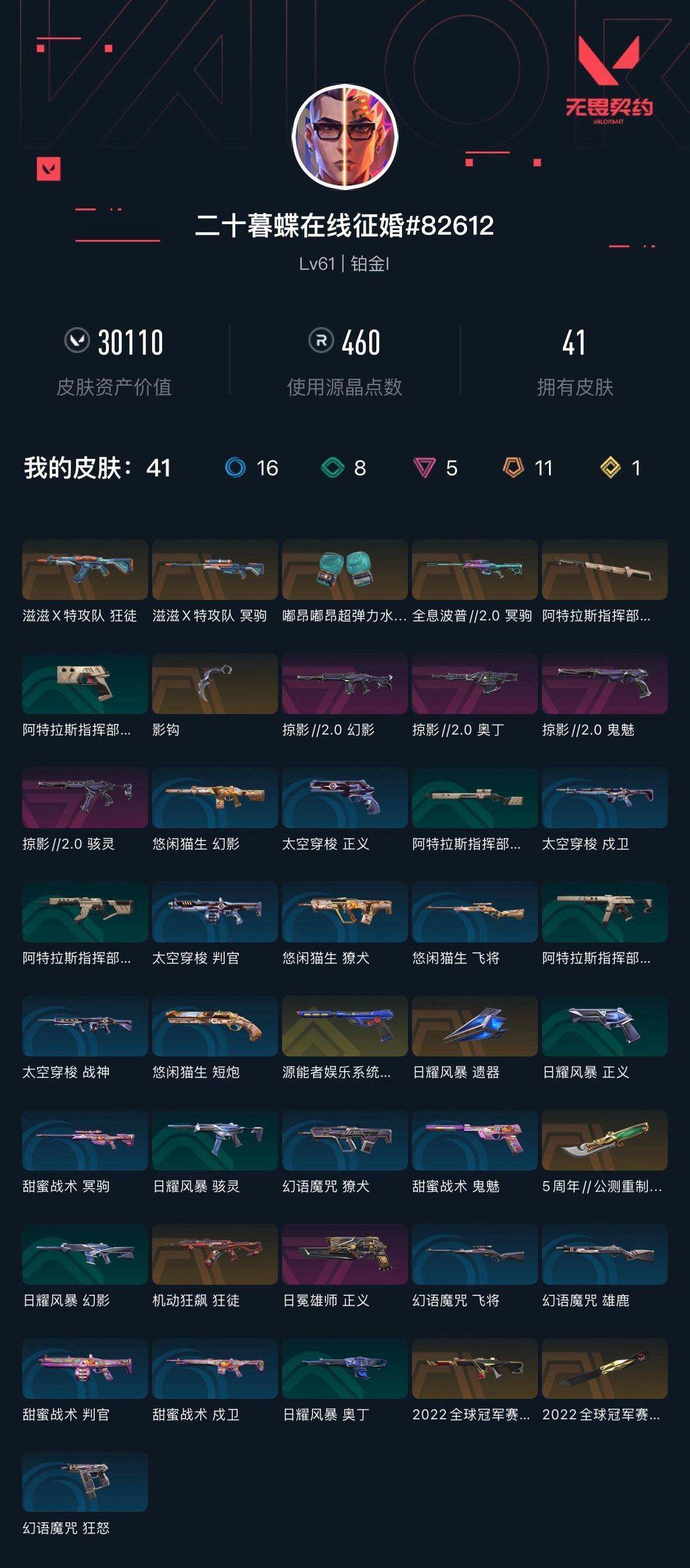 WWQXL310054无畏契约账号详情图2 WWQXL310054无畏契约账号详情图2