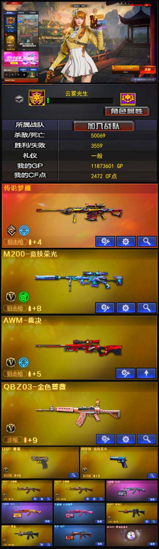 CFLX328423穿越火线账号详情图3