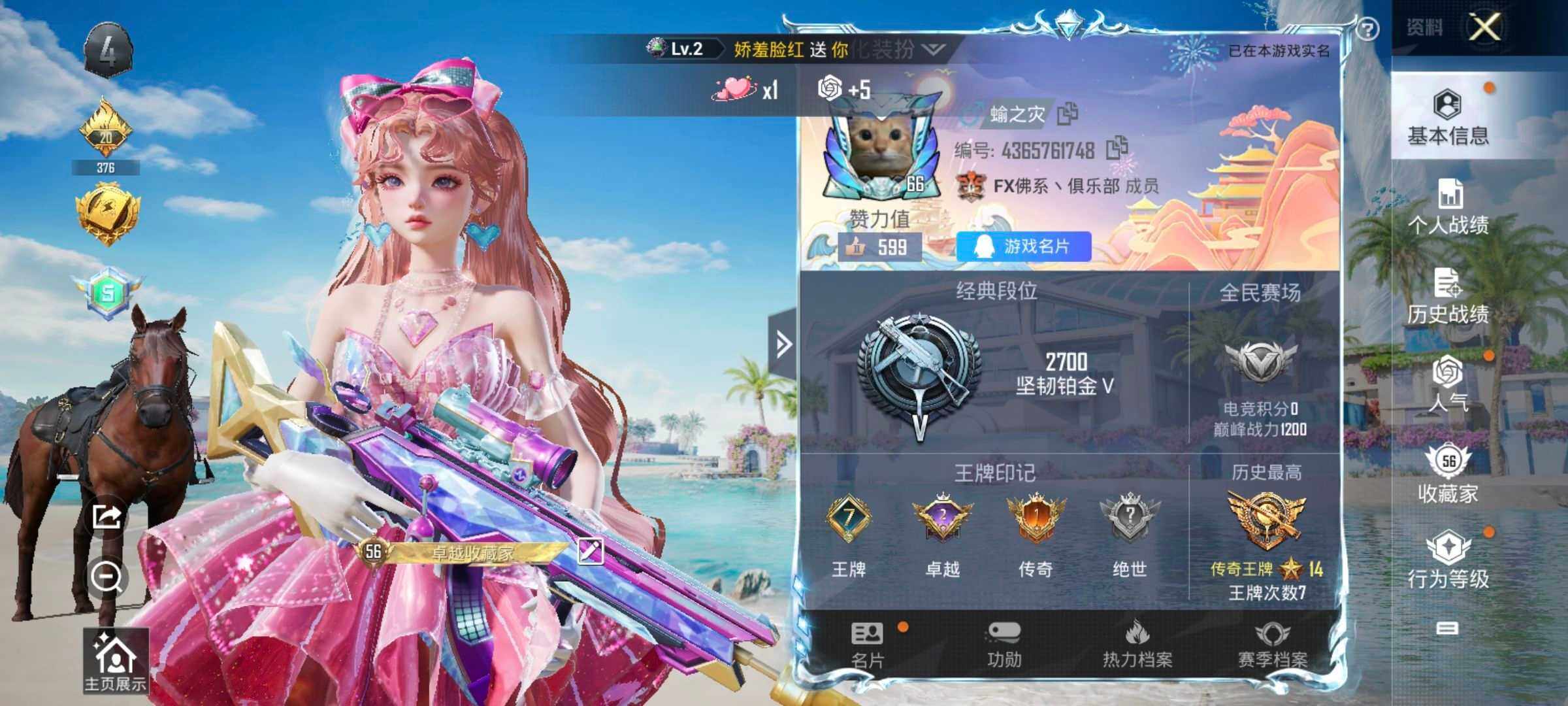 HPCMW3336326和平精英账号详情图2