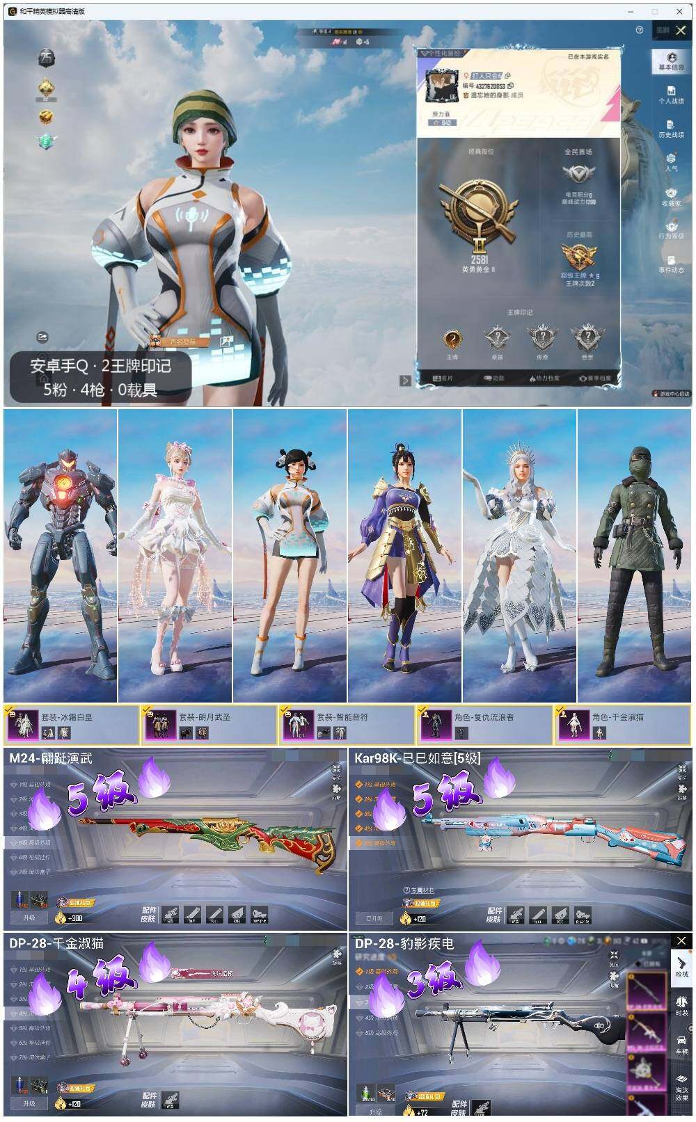 HPLE3336512和平精英账号详情图2 HPLE3336512和平精英账号详情图2