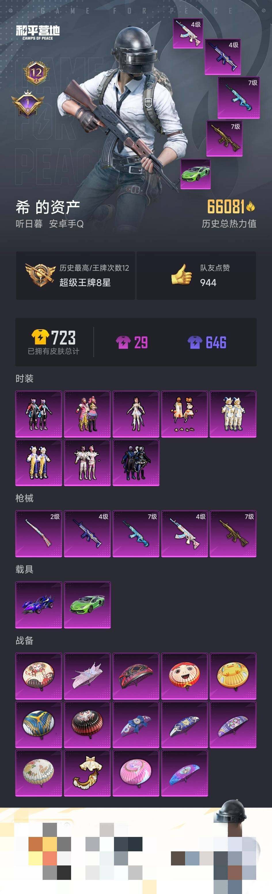HPCMW3340198和平精英账号详情图3
