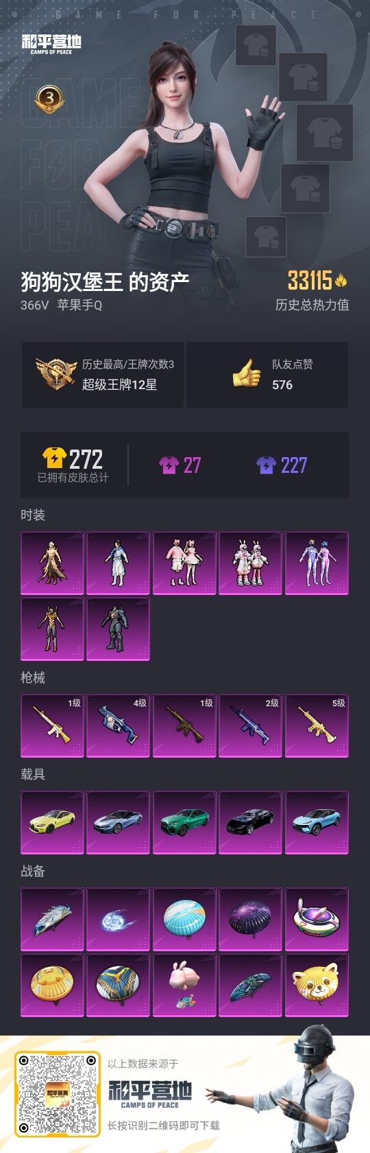 HPLE3314477和平精英账号详情图3 HPLE3314477和平精英账号详情图3