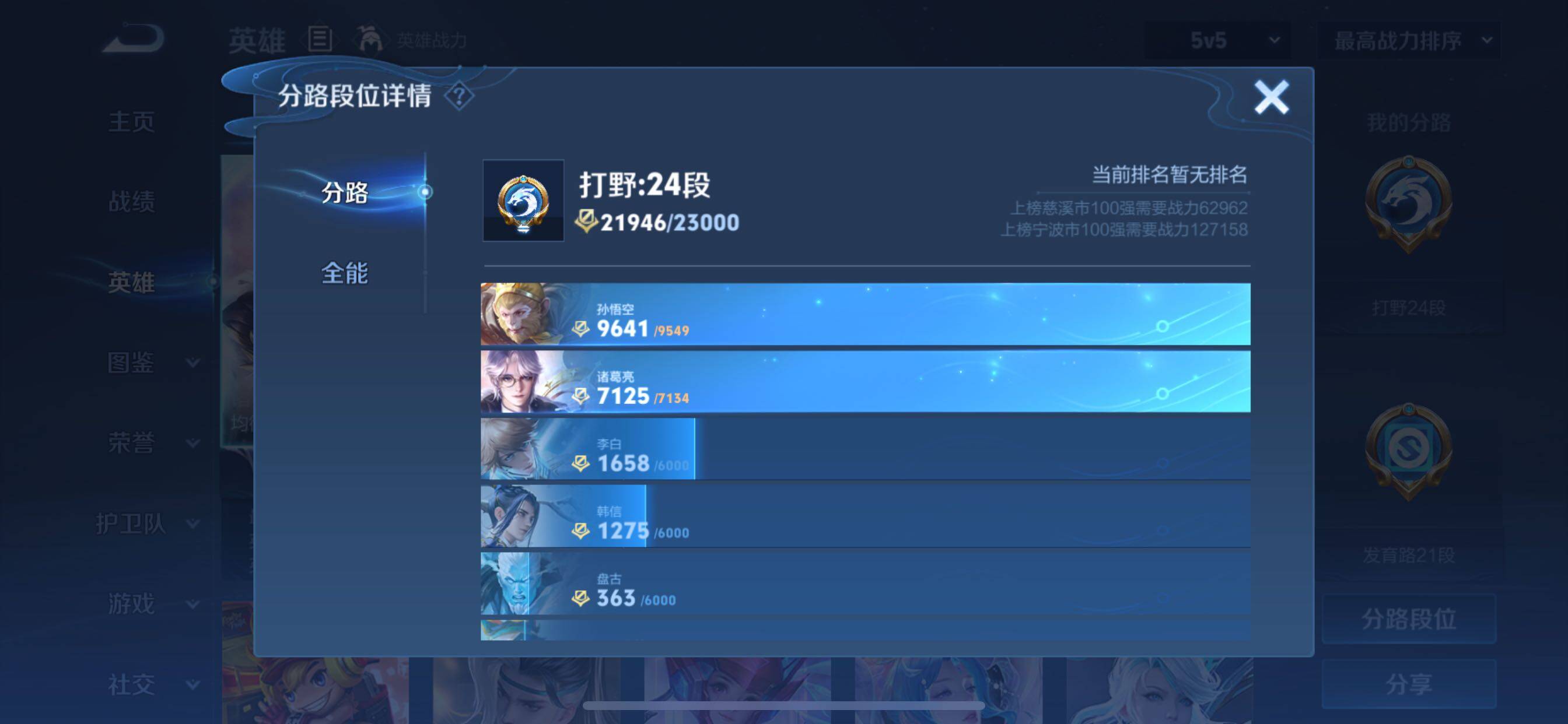 WZCMY3252085王者荣耀账号详情图4 WZCMY3252085王者荣耀账号详情图4