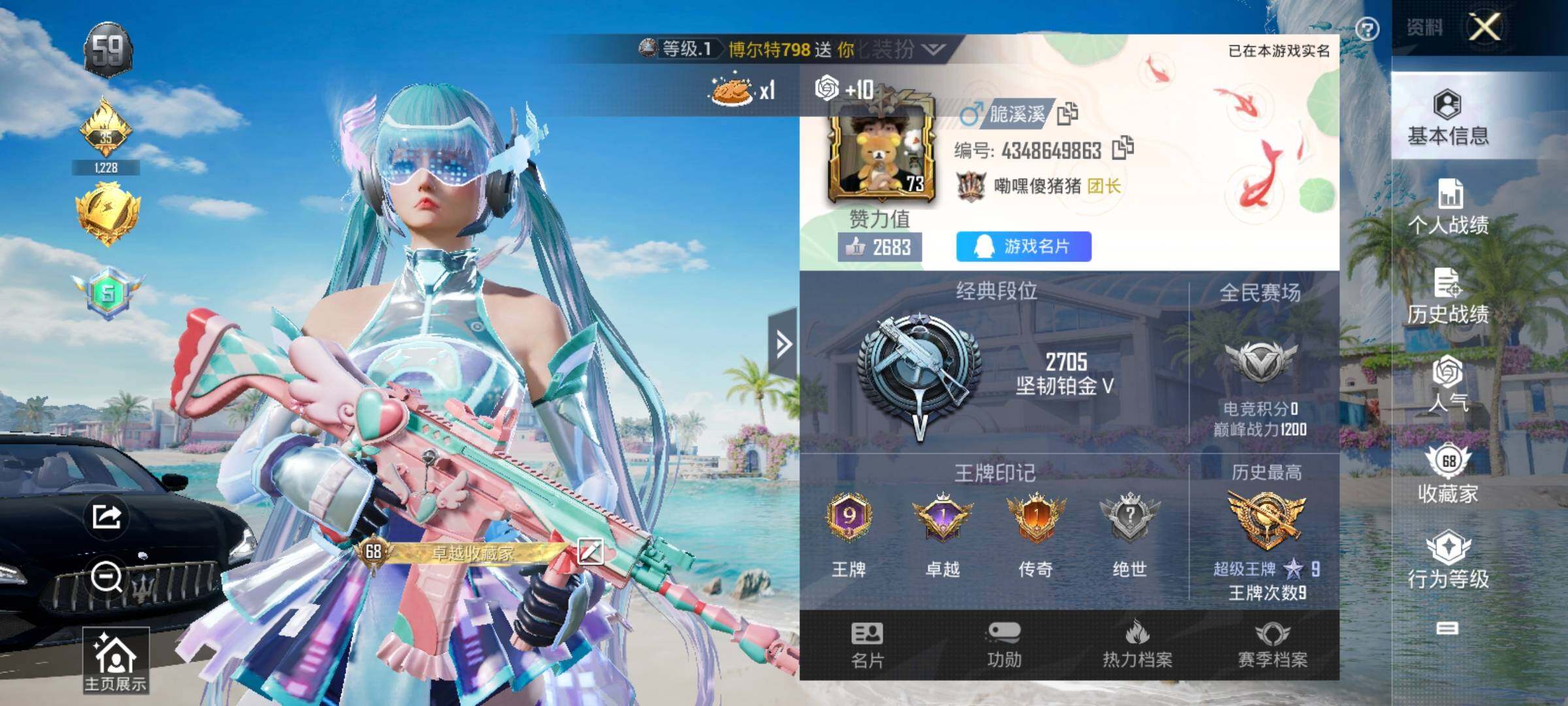 HPCMW3336335和平精英账号详情图2