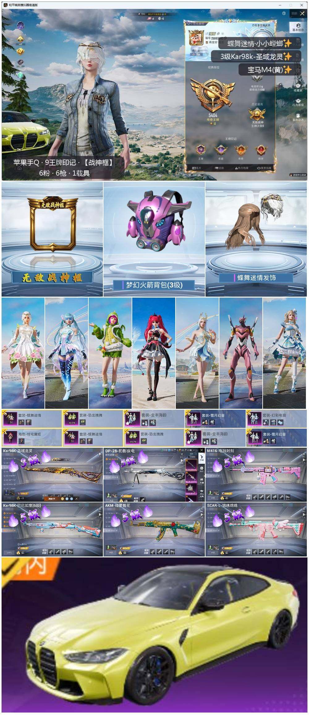 HPLE3314912和平精英账号详情图2