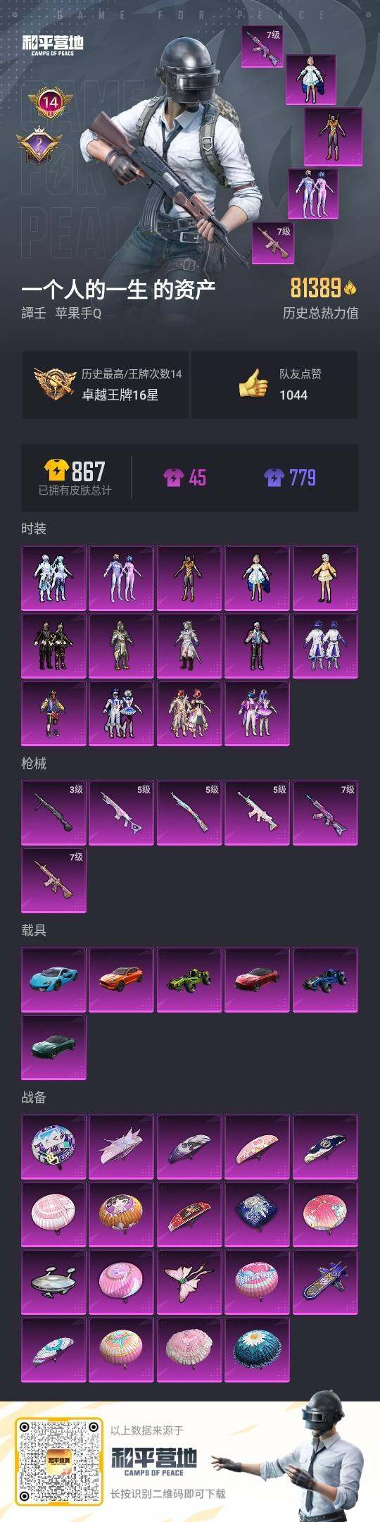HPLE3336538和平精英账号详情图3