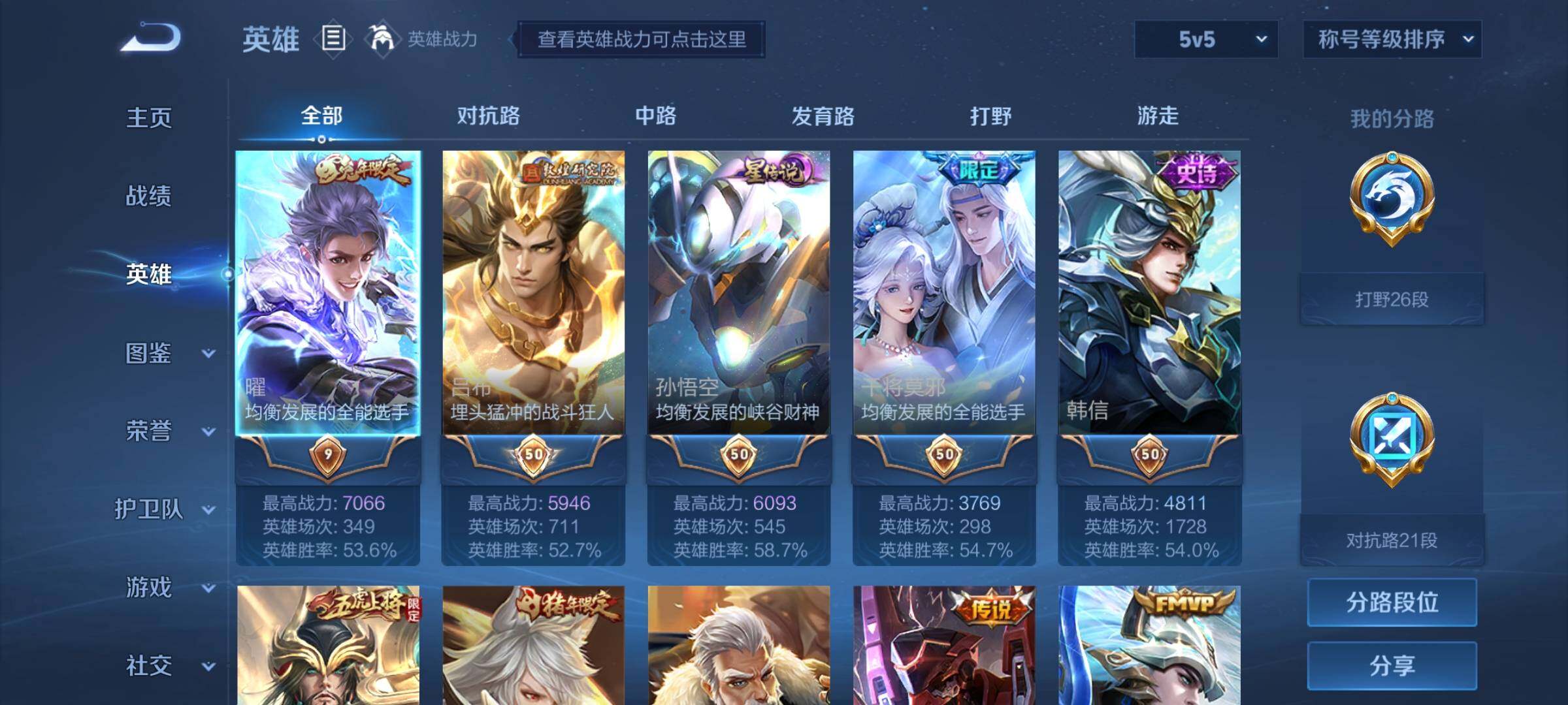 WZYXS3255998王者荣耀账号详情图3 WZYXS3255998王者荣耀账号详情图3