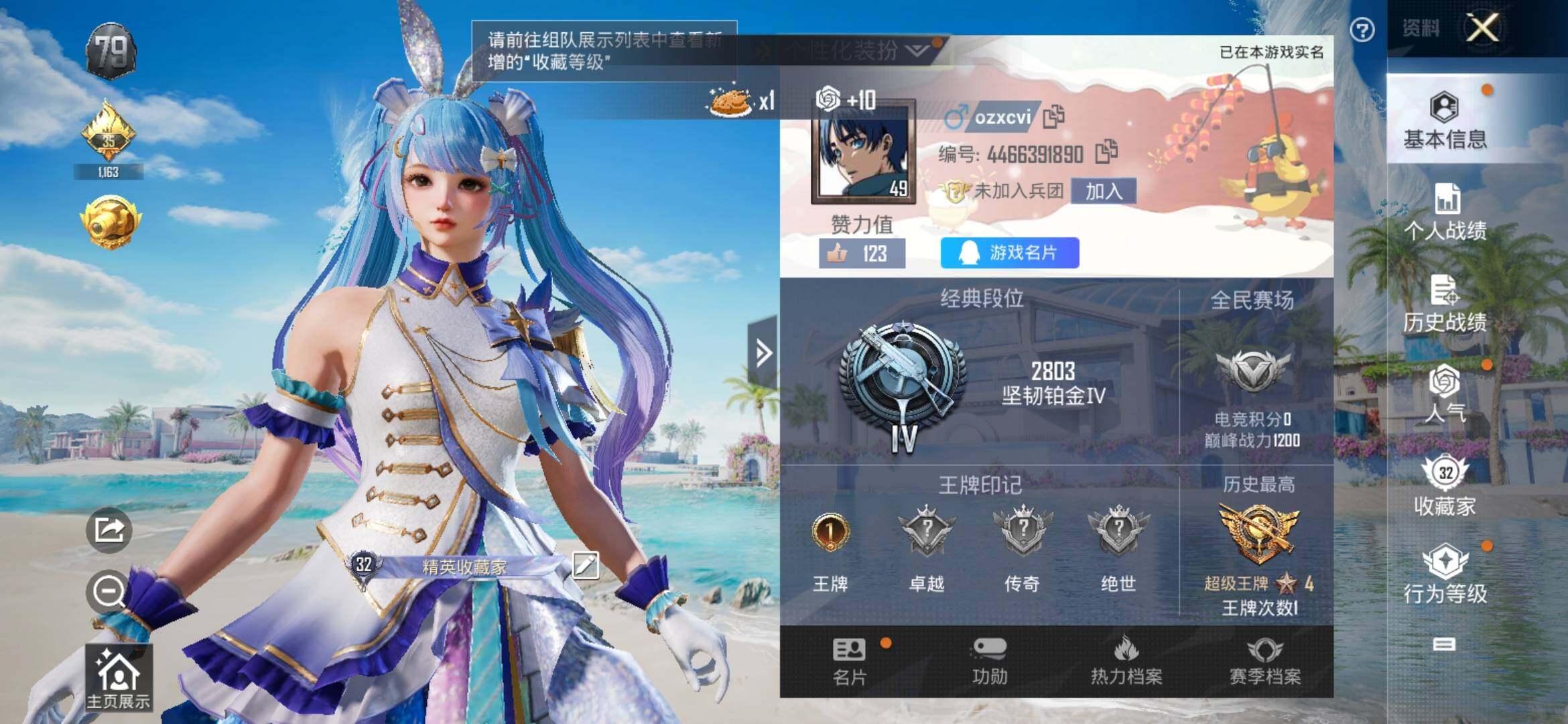 HPYXS3317223和平精英账号详情图2