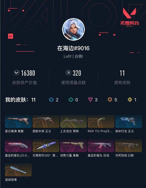 WWQEY310766无畏契约账号详情图4 WWQEY310766无畏契约账号详情图4