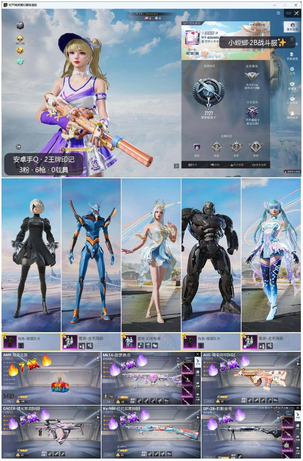 HPLE3336549和平精英账号详情图2