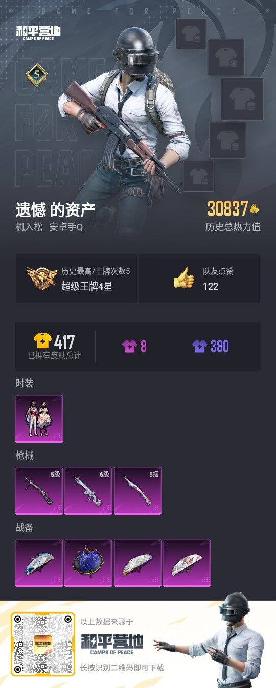 HPLE3336548和平精英账号详情图3