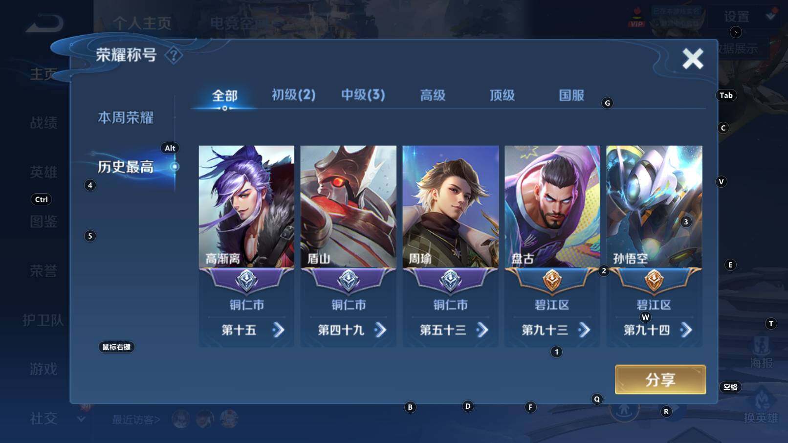 WZCMW3253522王者荣耀账号详情图4