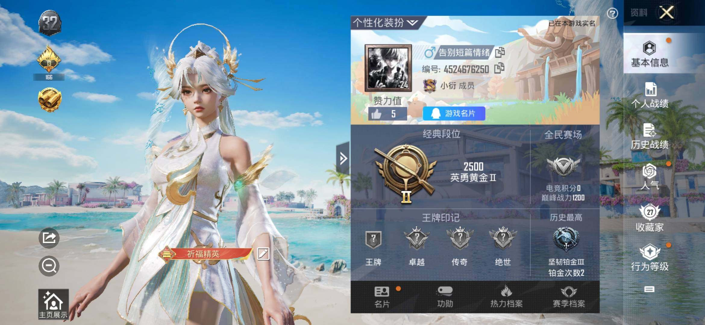 HPYXS3317806和平精英账号详情图2 HPYXS3317806和平精英账号详情图2