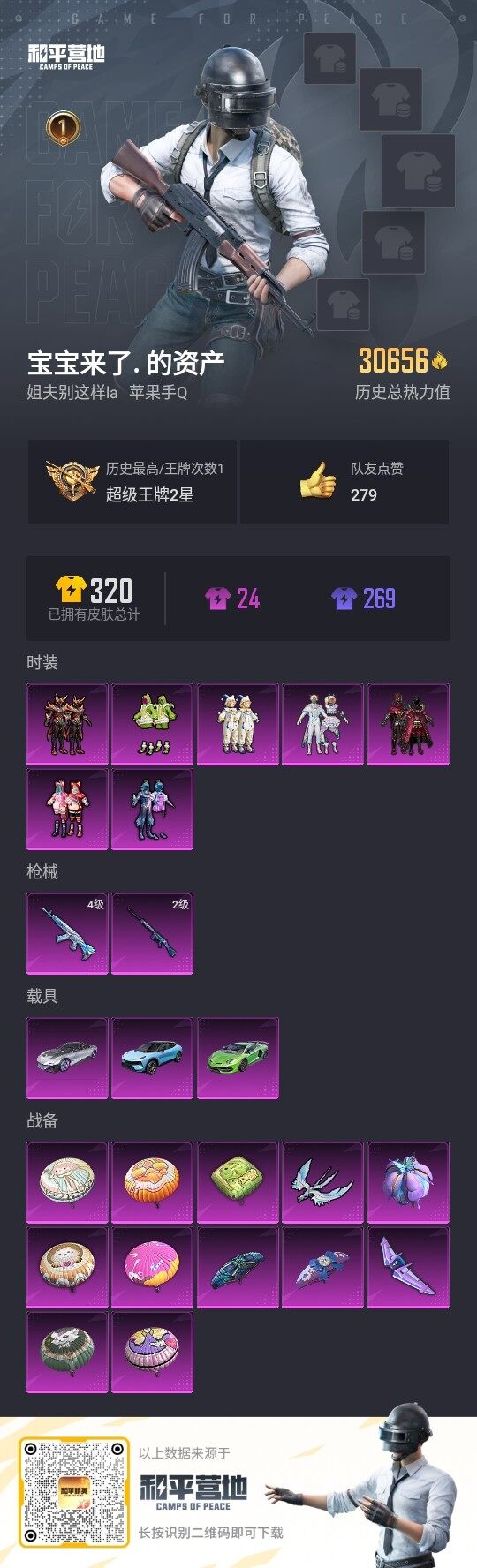 HPLE3336552和平精英账号详情图3