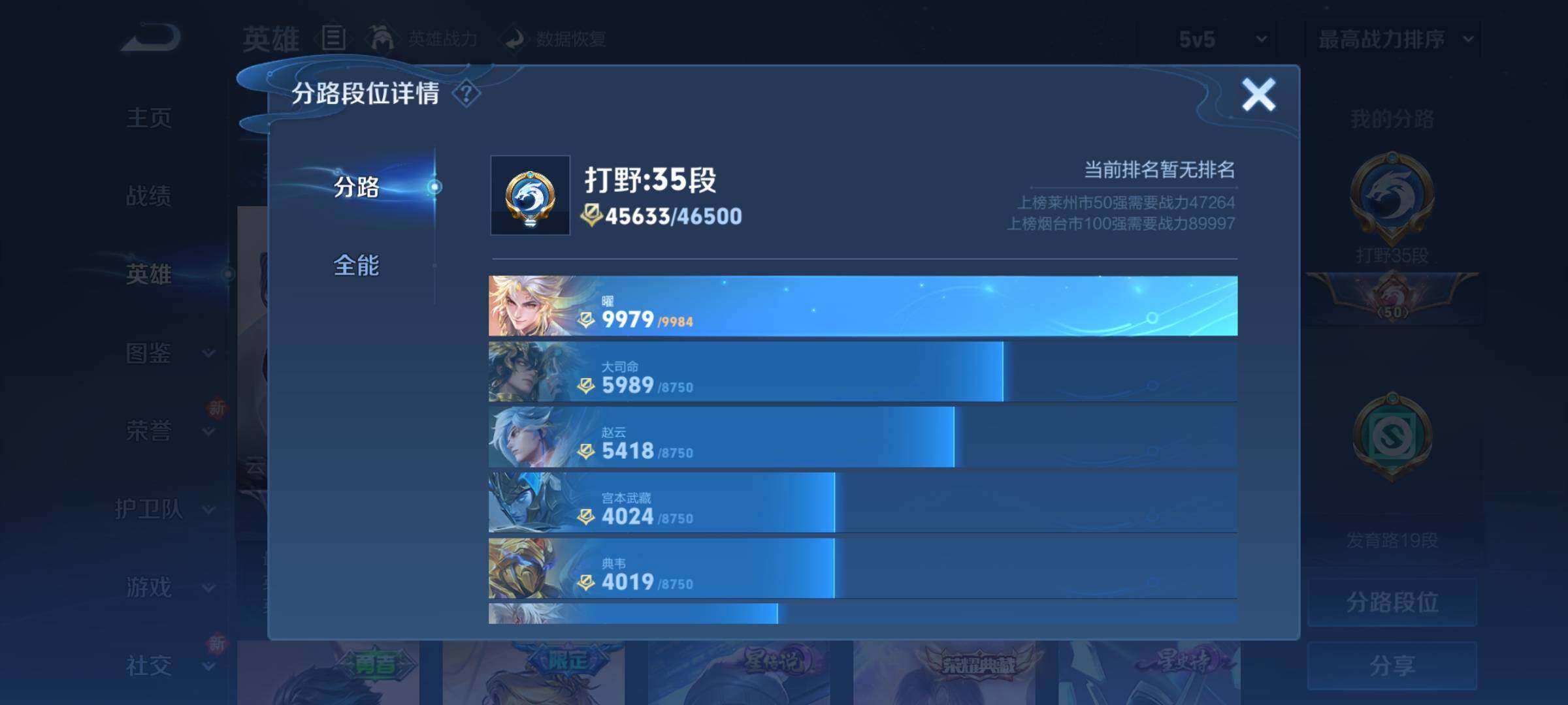 WZCMY3256186王者荣耀账号详情图5 WZCMY3256186王者荣耀账号详情图5