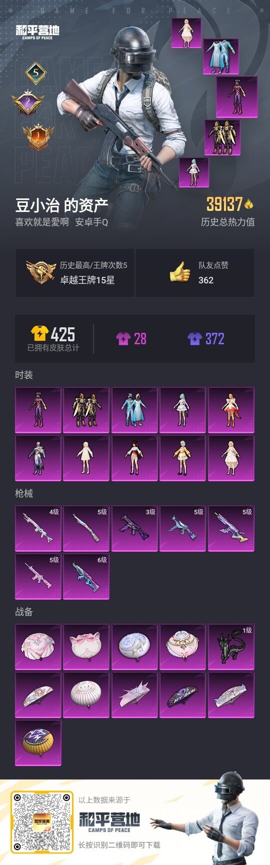 HPLE3336555和平精英账号详情图3