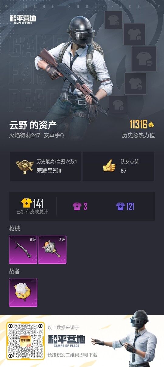 HPLE3316033和平精英账号详情图3 HPLE3316033和平精英账号详情图3