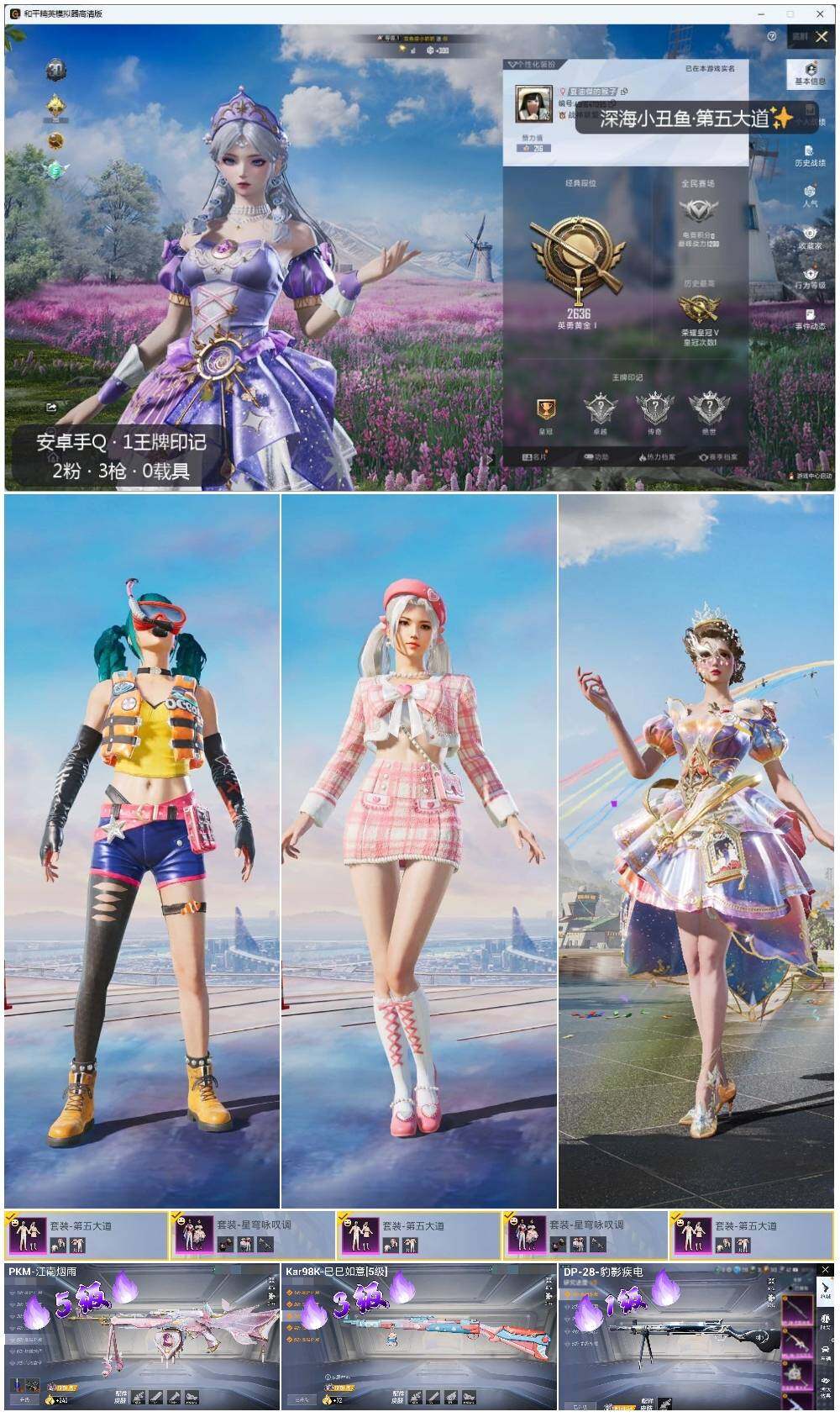 HPLE3336563和平精英账号详情图2