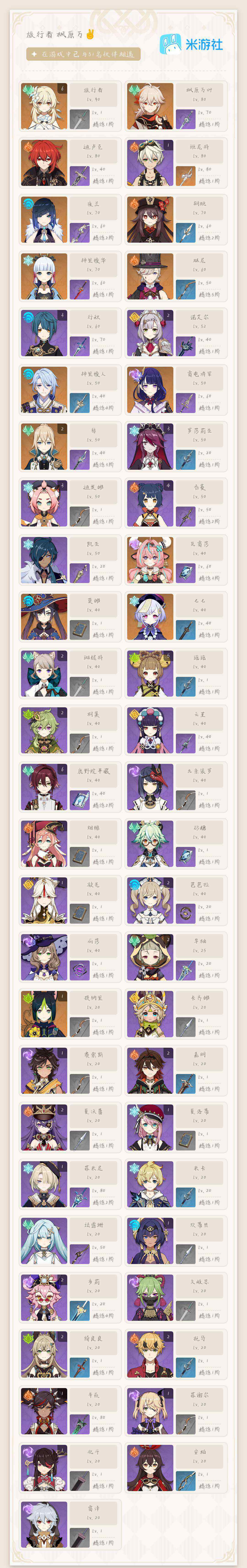 YSEY310765原神账号详情图3 YSEY310765原神账号详情图3