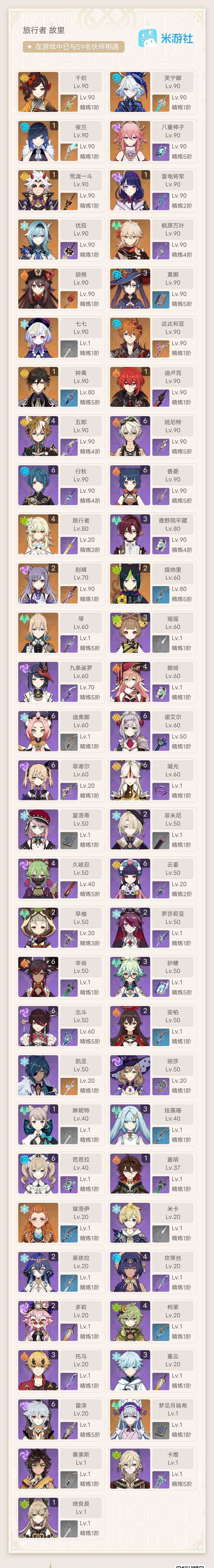 YSEY310766原神账号详情图7 YSEY310766原神账号详情图7