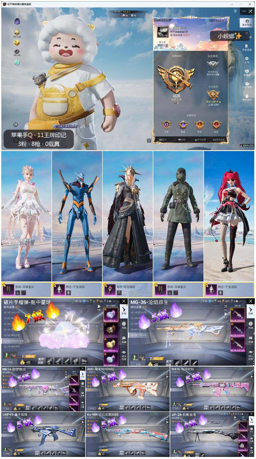 HPLE3336574和平精英账号详情图2