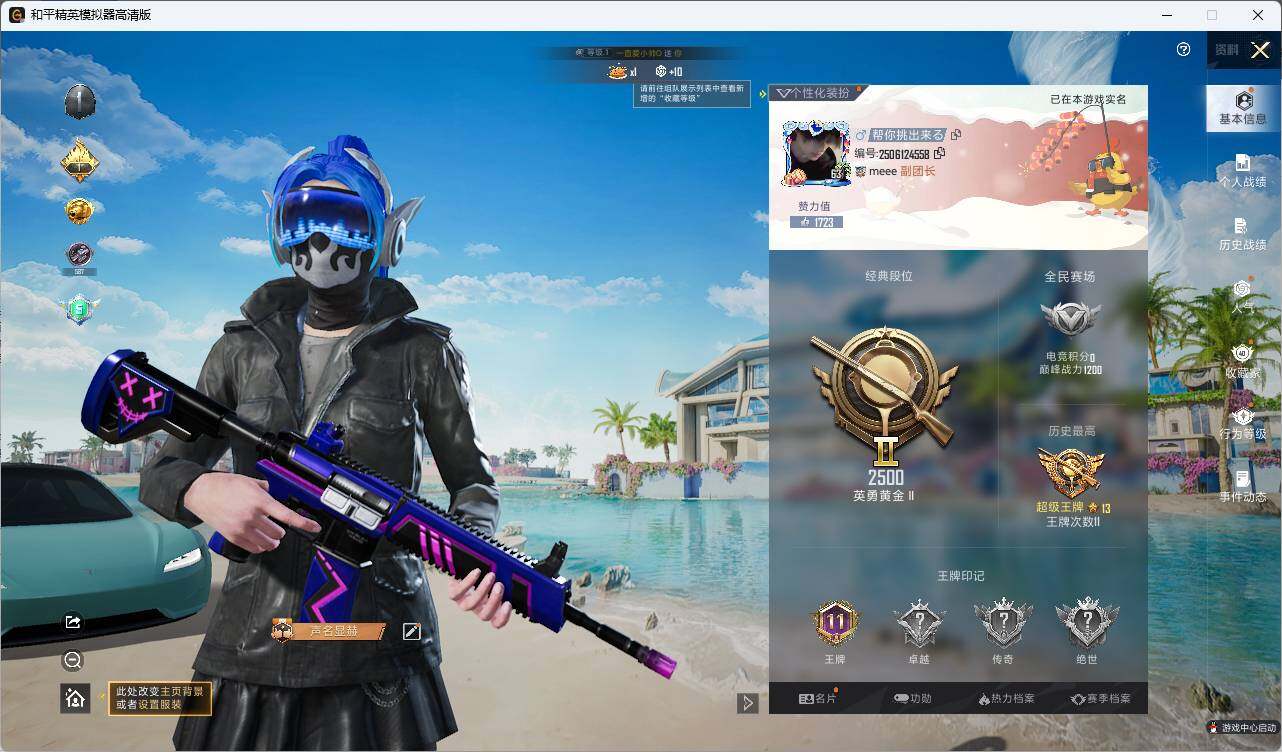 HPLX3336892和平精英账号详情图4