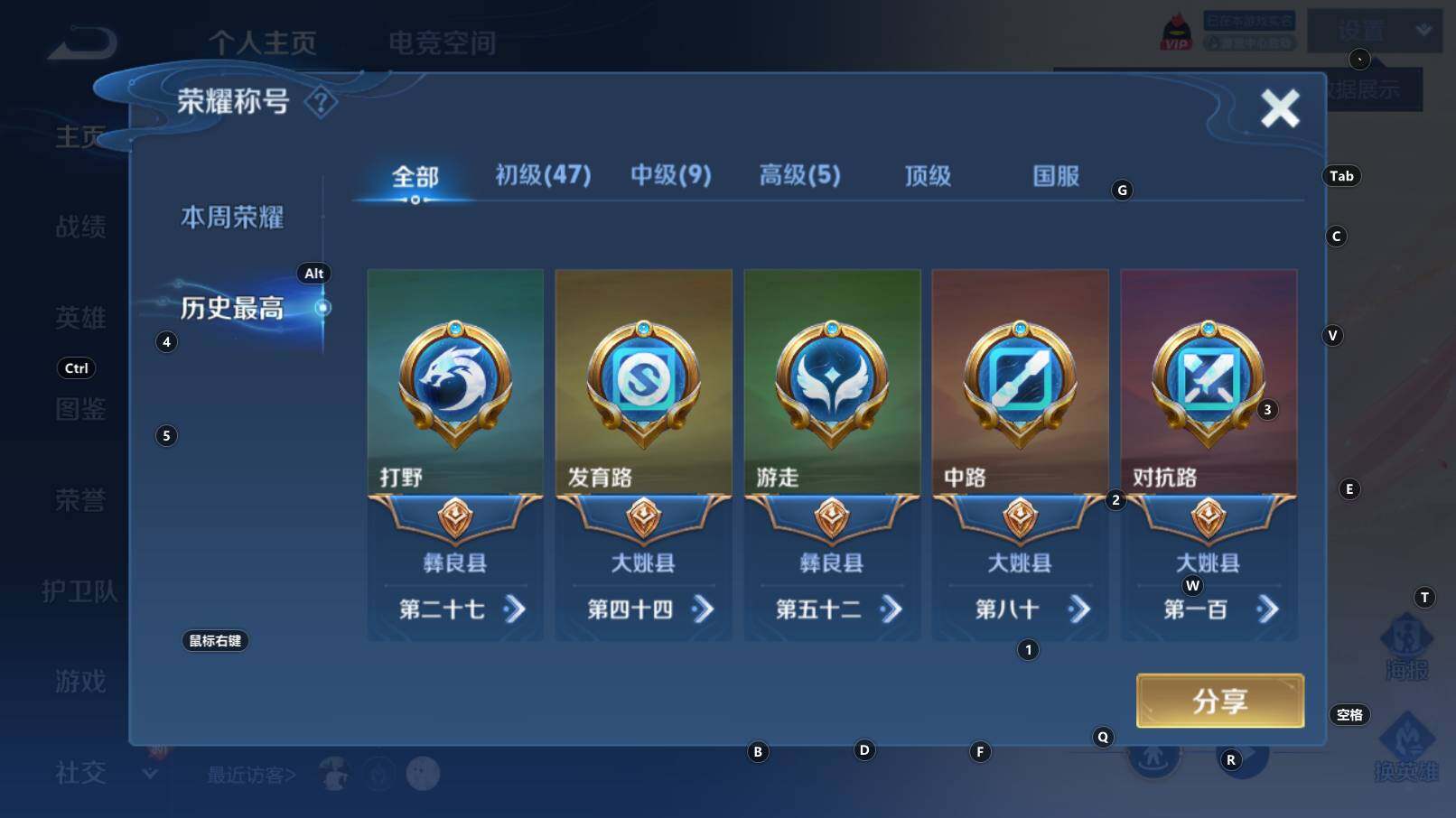 WZCMW3255828王者荣耀账号详情图4 WZCMW3255828王者荣耀账号详情图4