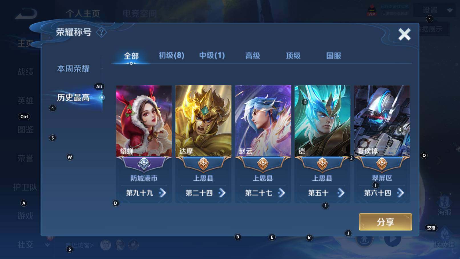 WZCMW3255922王者荣耀账号详情图6
