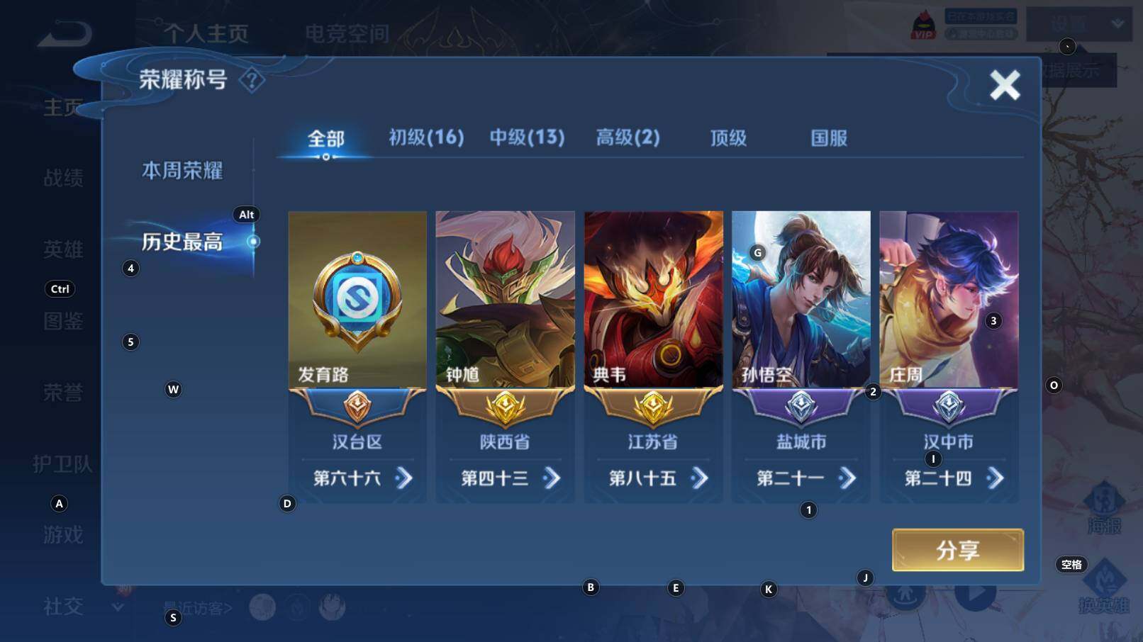 WZCMW3255929王者荣耀账号详情图6