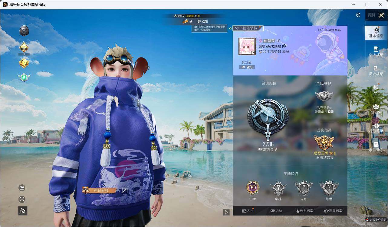 HPLX3336908和平精英账号详情图4