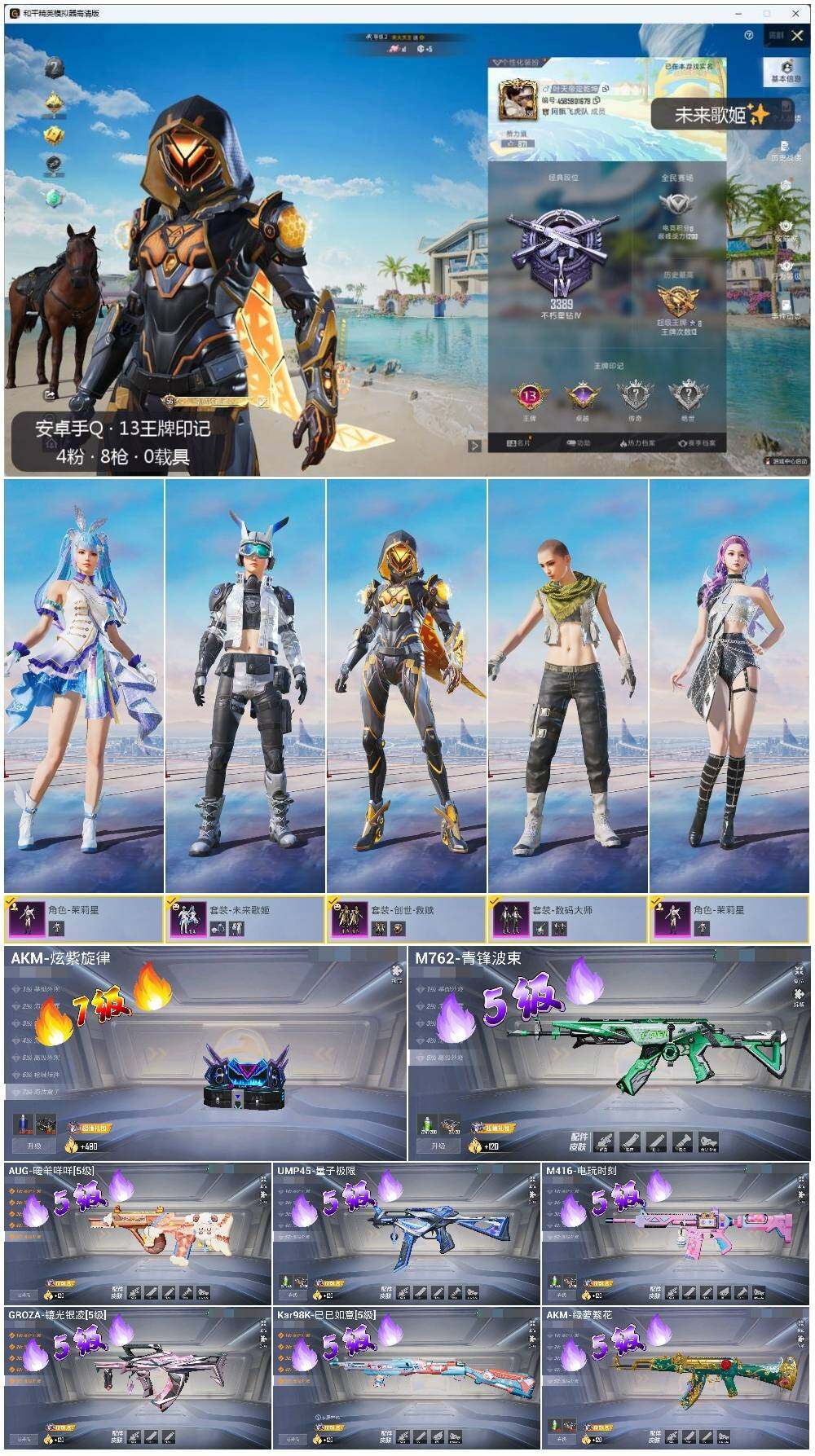 HPLX3336909和平精英账号详情图2