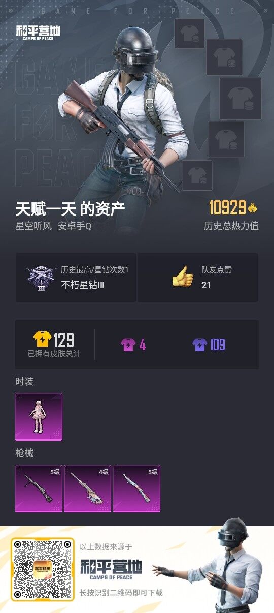 HPLX3336912和平精英账号详情图3