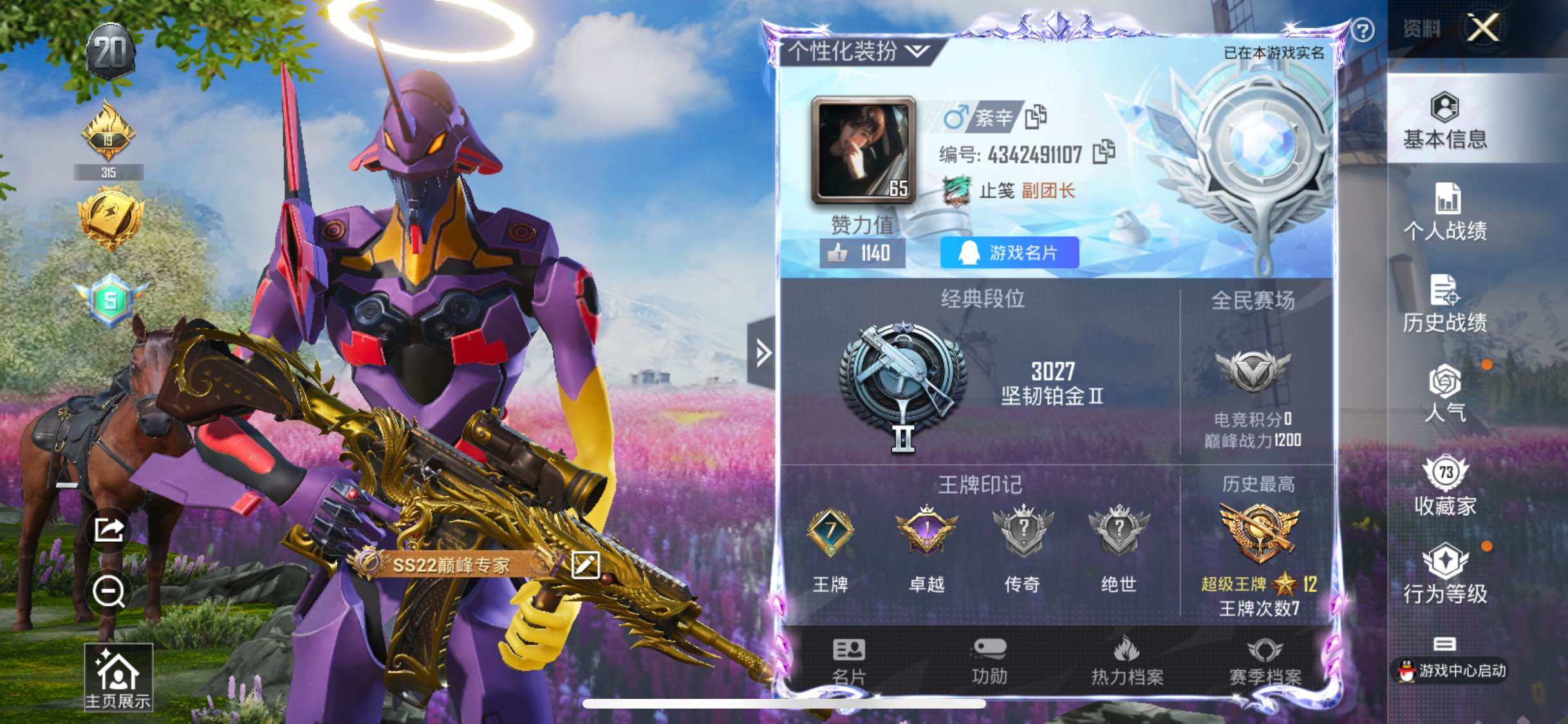 HPYXS3321603和平精英账号详情图2