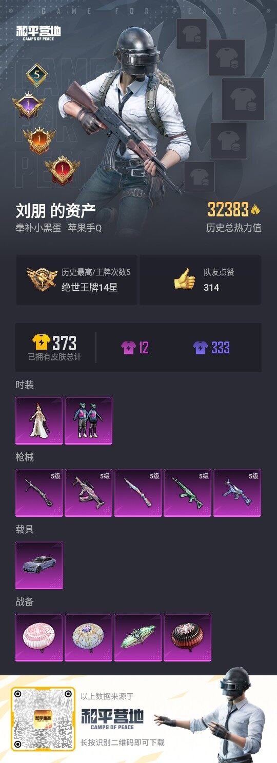 HPLX3336917和平精英账号详情图3