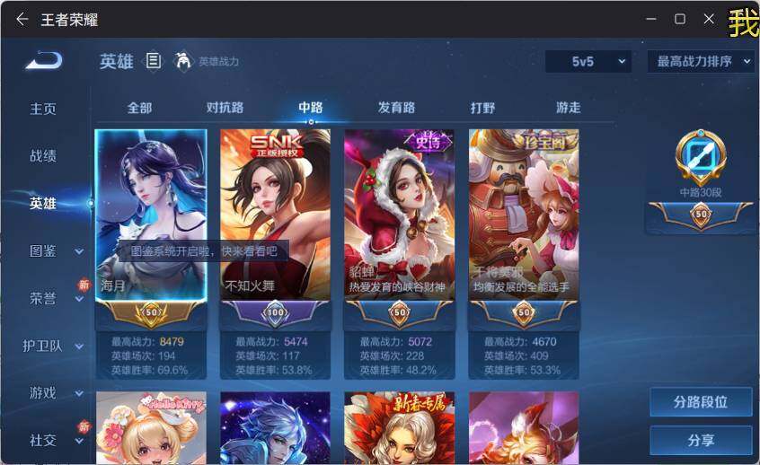 WZ0349251王者荣耀账号详情图13