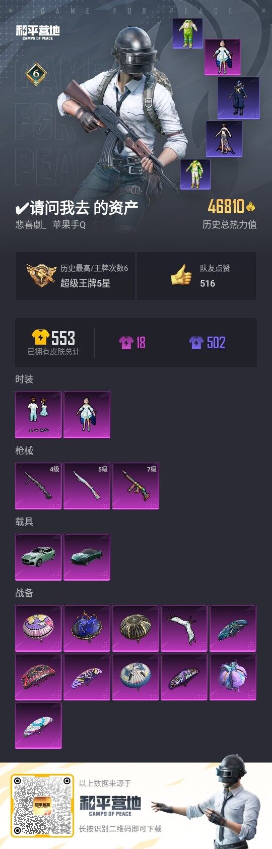 HPLE3318004和平精英账号详情图3 HPLE3318004和平精英账号详情图3