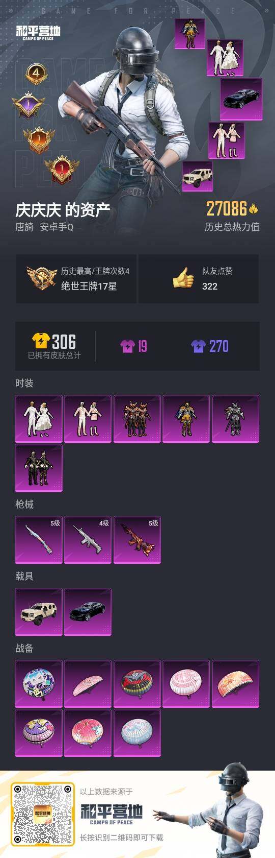 HPLE3336610和平精英账号详情图3